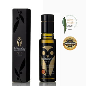 Šolta olive oil from the Šoltanka variety in a gift box 100 ml